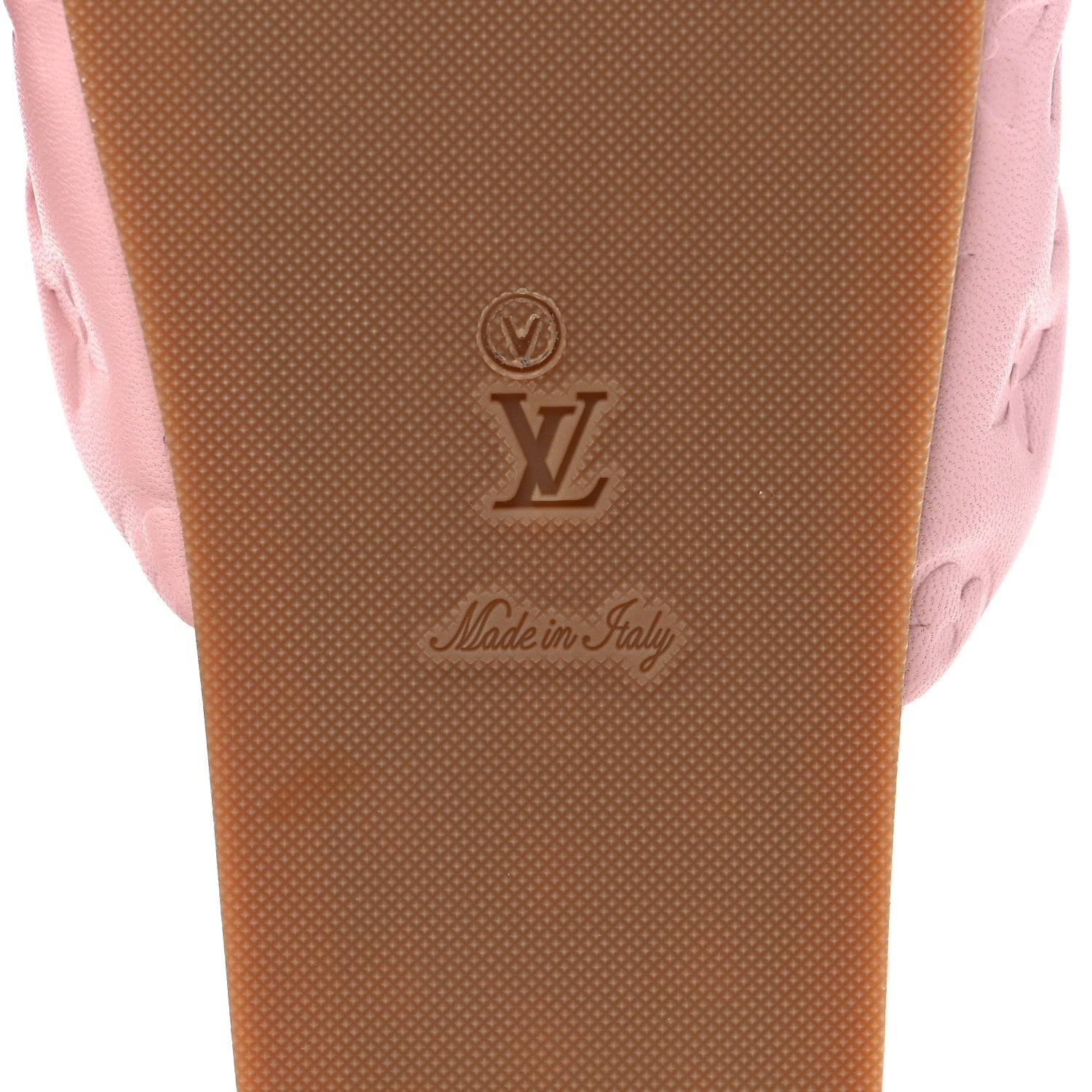 Louis Vuitton Lambskin Embossed Monogram Jumbo Flatform Mule Sandals 39 Rose Clair 6 of 8