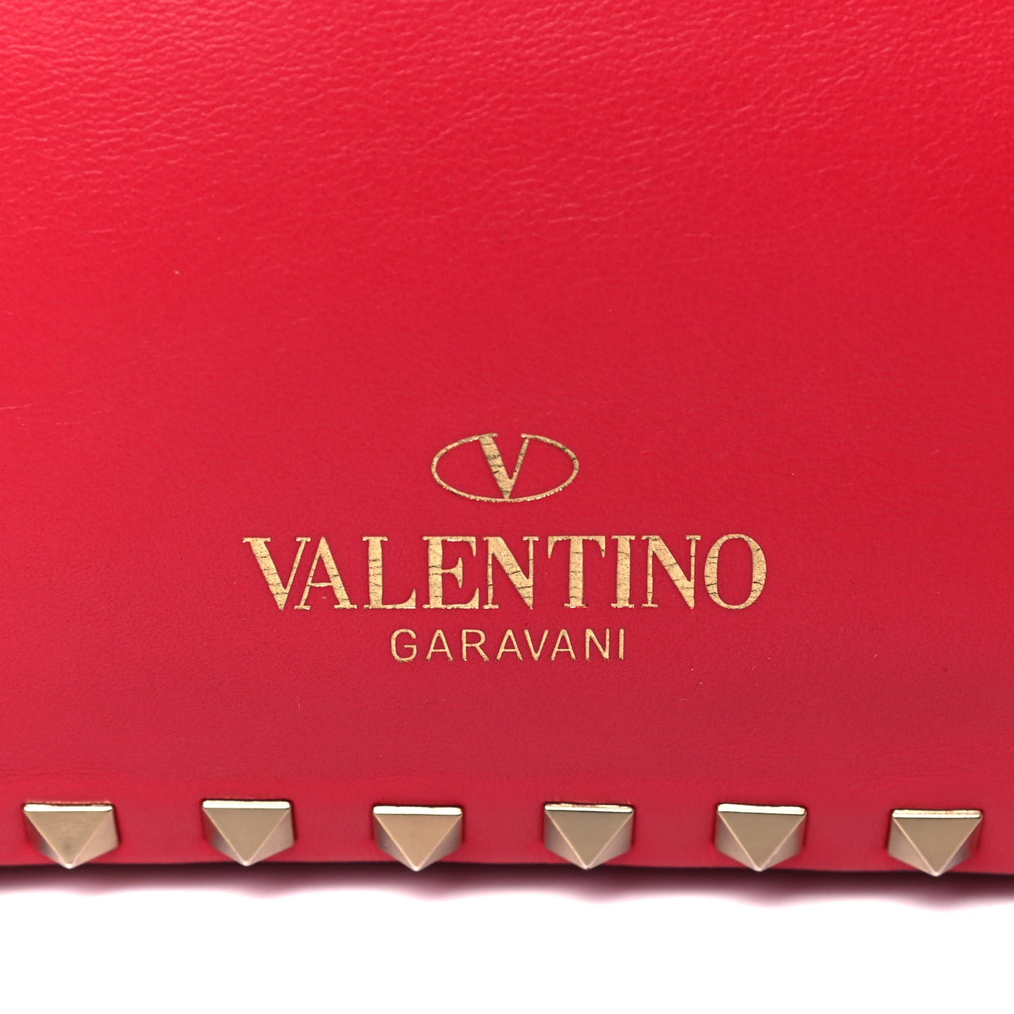 Vitello Small Rockstud Tote Fragola