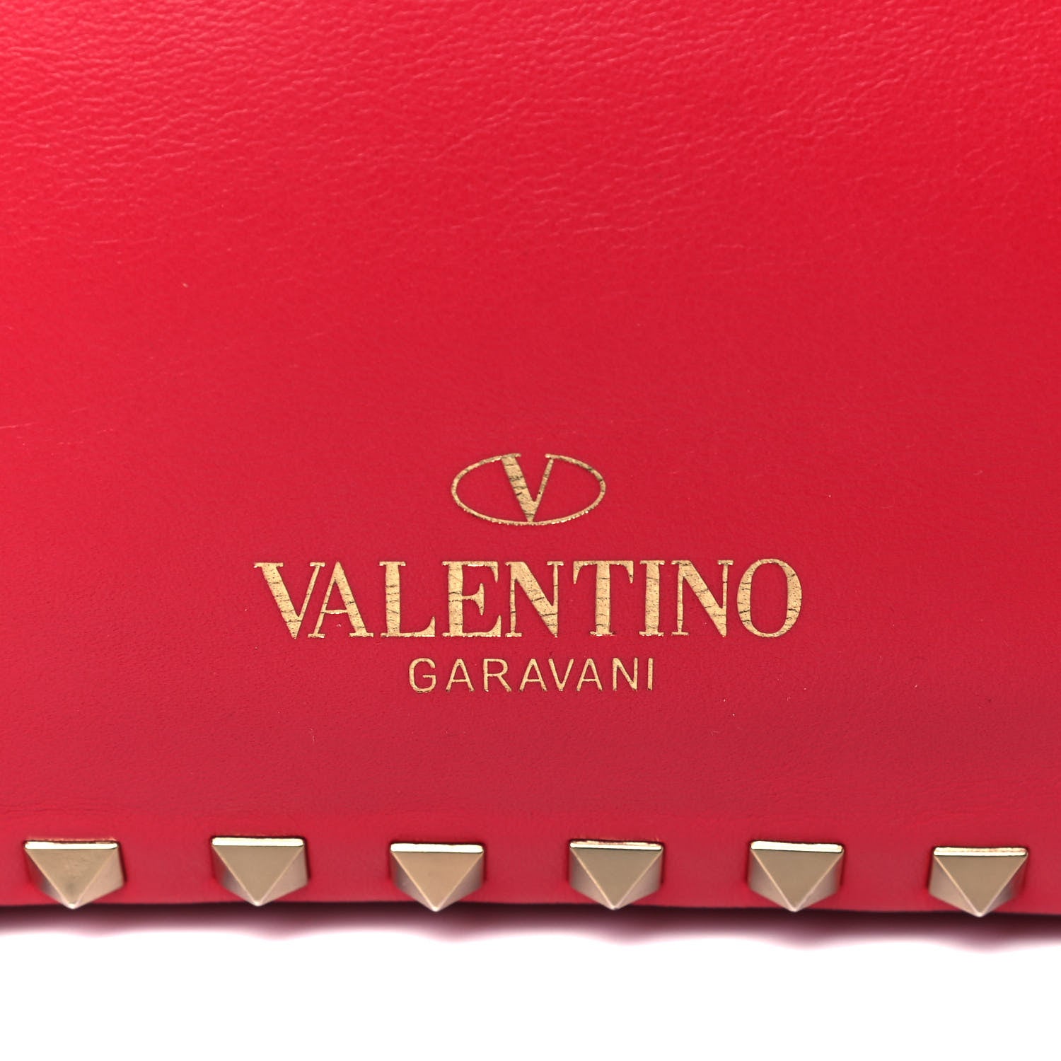 Valentino Garavani Vitello Small Rockstud Tote Fragola 8 of 10