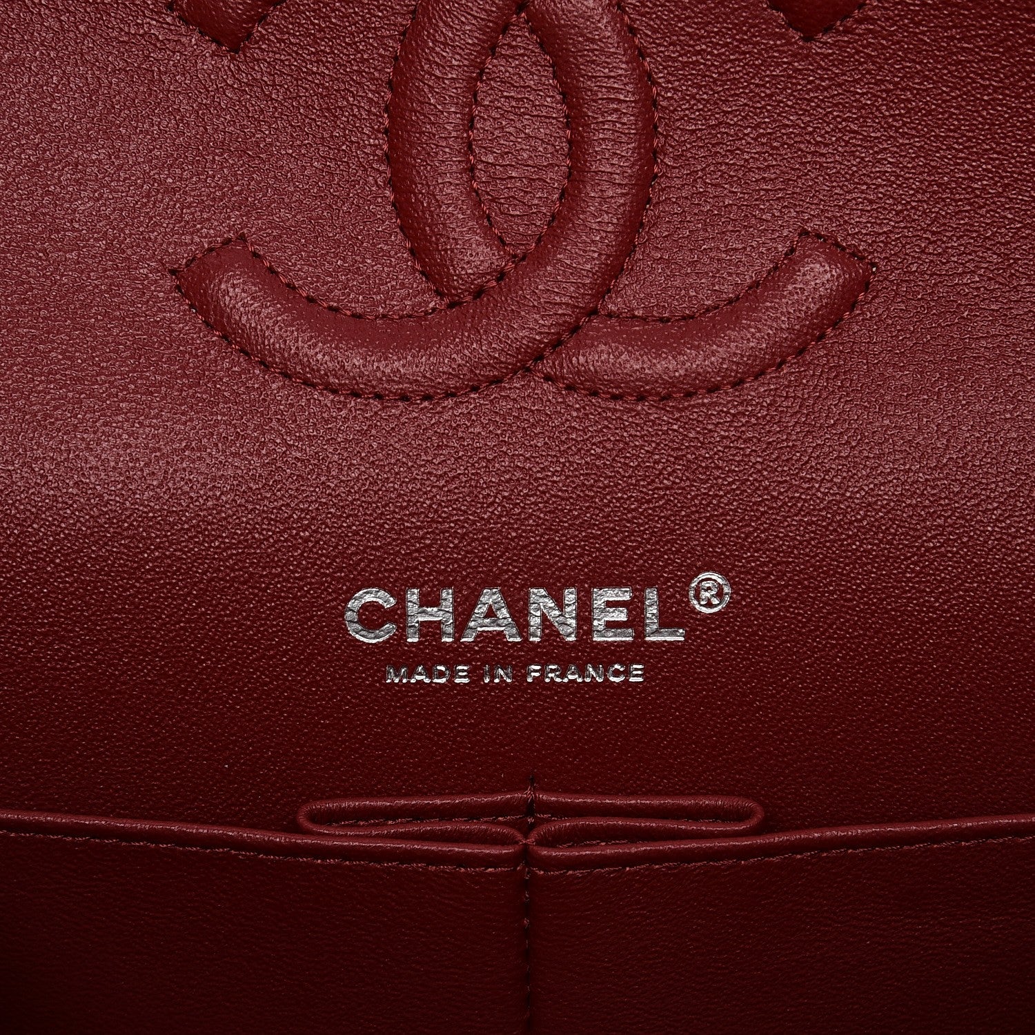 Chanel Caviar Quilted Medium Double Flap Red 6 of 7