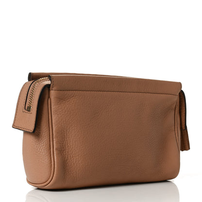 Gucci Pebbled Calfskin Soho Cosmetic Case Camelia 3 of 12