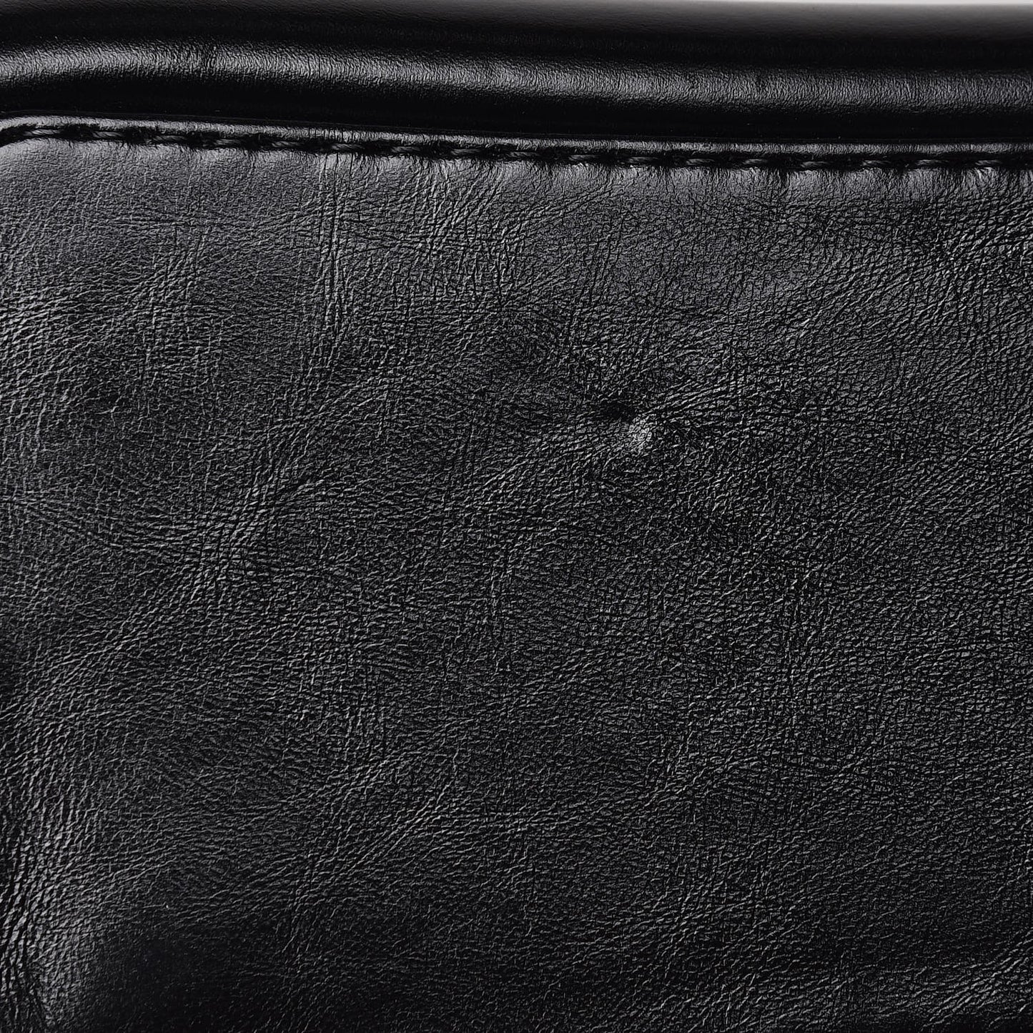 Aged Calfskin Quilted Gabrielle Backpack Black White