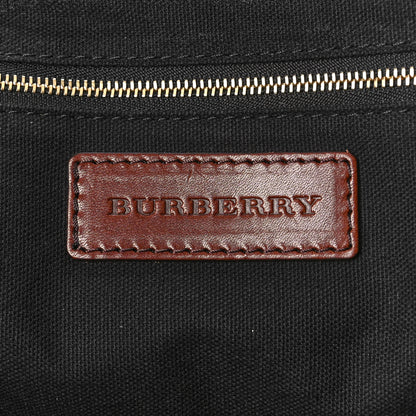 Burberry Bridle Calfskin House Check Small Orchard Bowling Bag Dark Tan 6 of 15
