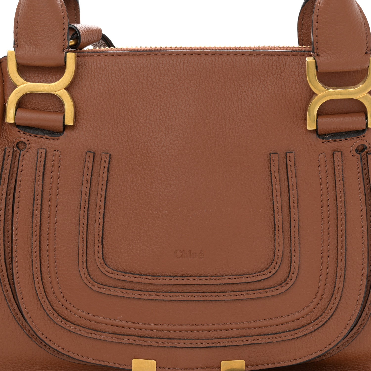 Chloe Calfskin Small Marcie Satchel Tan 8 of 11