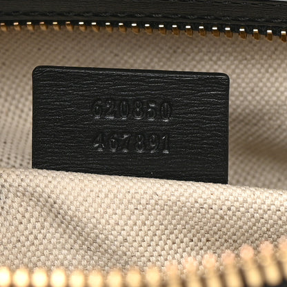 Gucci Boarded Plutone Calfskin Horsebit 1955 Top Handle Bag Black 7 of 15