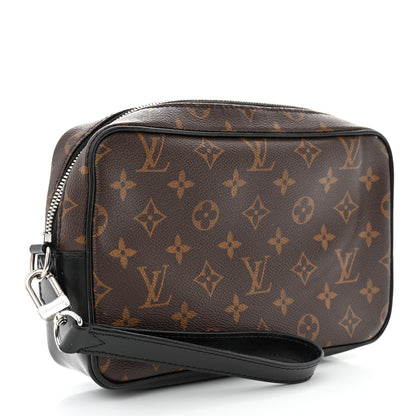 Louis Vuitton Monogram Macassar Kasai Clutch Black 3 of 10