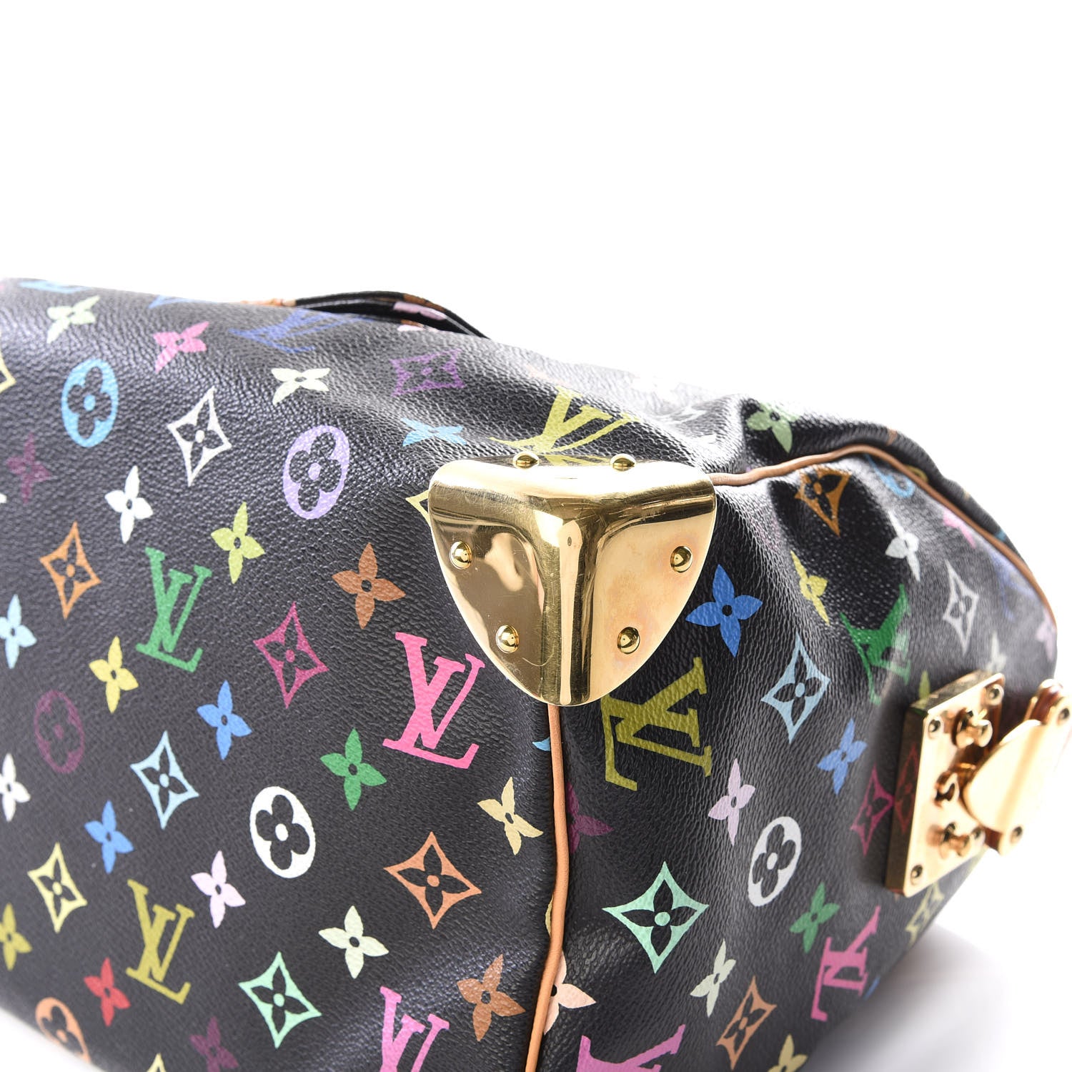 Louis Vuitton Monogram Multicolor Speedy 30 Black 6 of 11