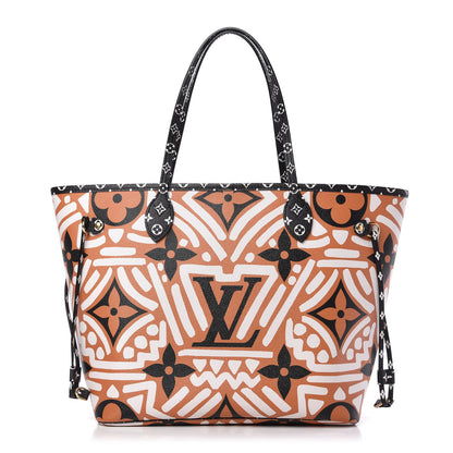 Louis Vuitton Monogram Giant Crafty Neverfull MM Creme Caramel 1 of 9