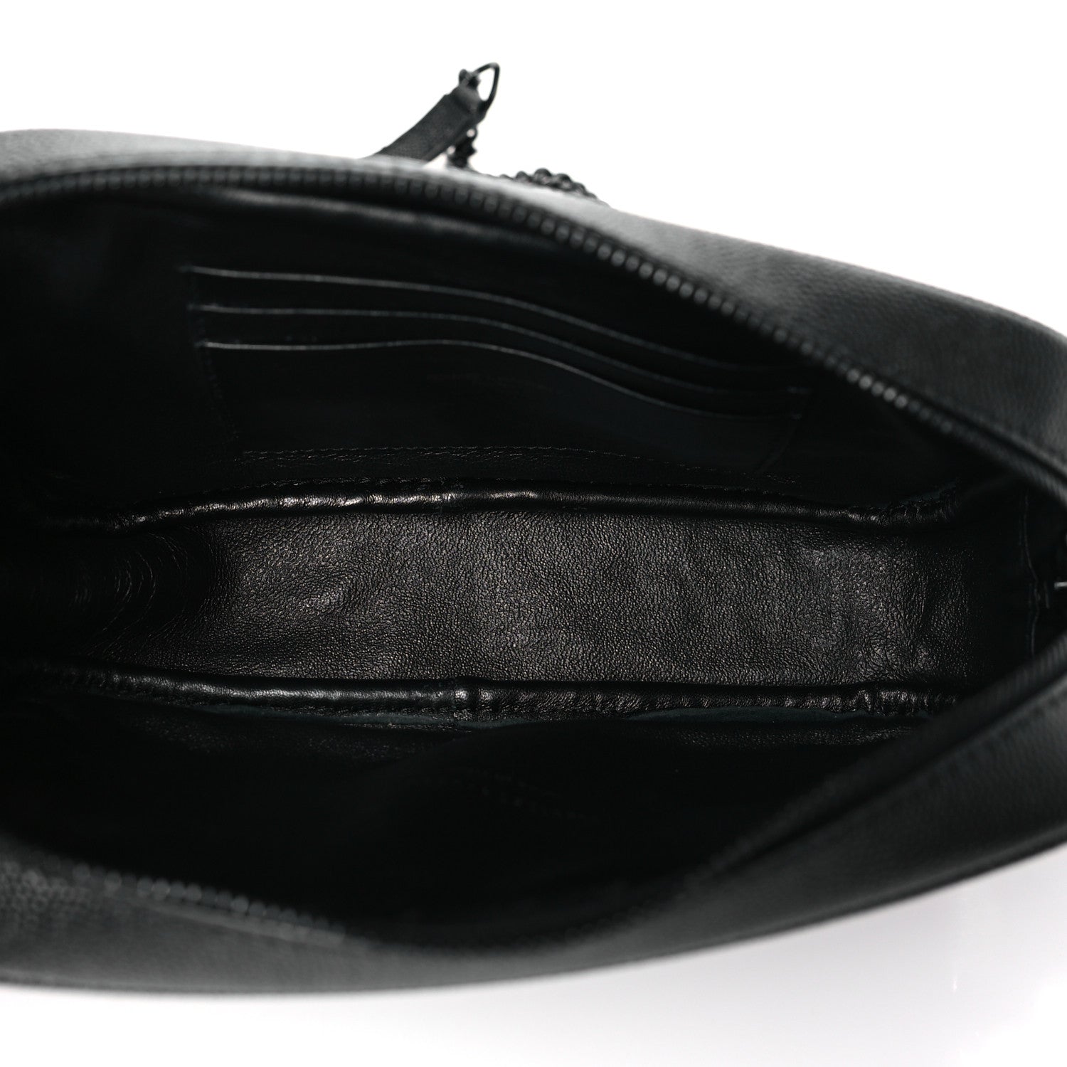 Saint Laurent Grain De Poudre Matelasse Monochrome Monogram Mini Lou Camera Bag Black 5 of 9