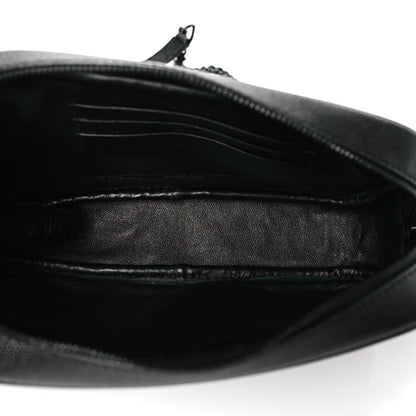Saint Laurent Grain De Poudre Matelasse Monochrome Monogram Mini Lou Camera Bag Black 5 of 9