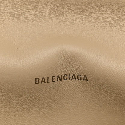 Balenciaga Crushed Calfskin Quilted Large Crush Chain Bag Nude 6 of 11