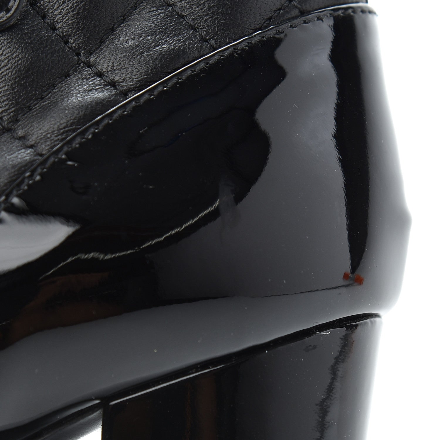 Chanel Lambskin Chain CC Short Boots 37.5 Black 9 of 13
