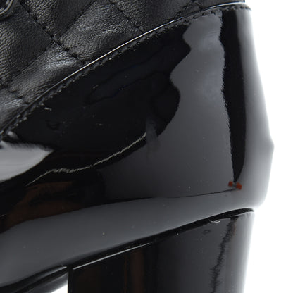Chanel Lambskin Chain CC Short Boots 37.5 Black 9 of 13