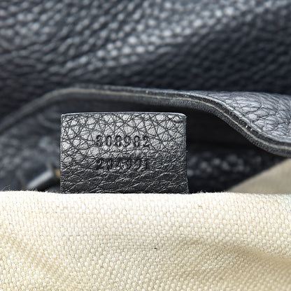 Gucci Pebbled Calfskin Medium Soho Chain Shoulder Bag Black 6 of 29