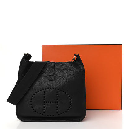Hermes Taurillon Clemence Evelyne III GM Black 9 of 9