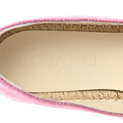 Chanel Linen CC Espadrilles 36 Pink Black 8 of 10