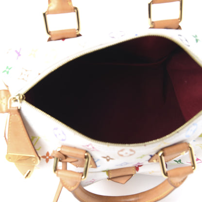 Louis Vuitton Monogram Multicolor Speedy 30 White 5 of 10
