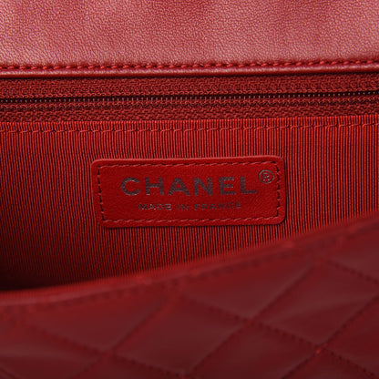 Chanel Lambskin Quilted Small Hula Hoop Flap Red 9 of 10