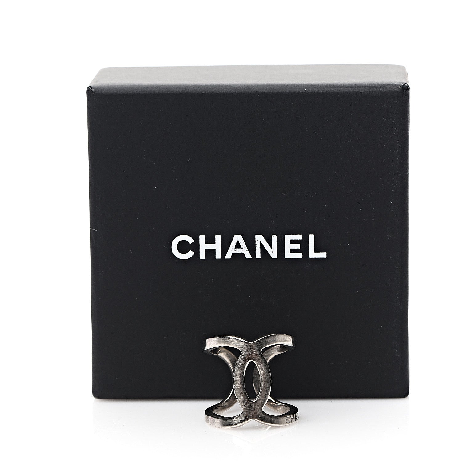 Chanel Metal CC Ring 6.25 Silver 5 of 5