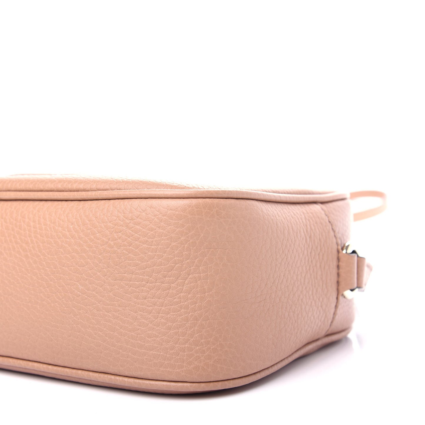 Pebbled Calfskin Small Soho Disco Bag Camelia