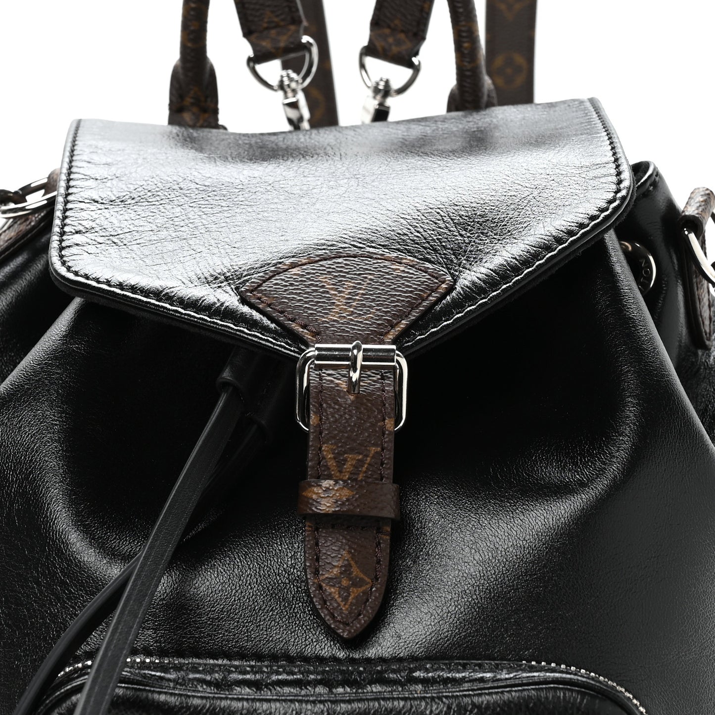 Lambskin Monogram Montsouris Vibe PM Black