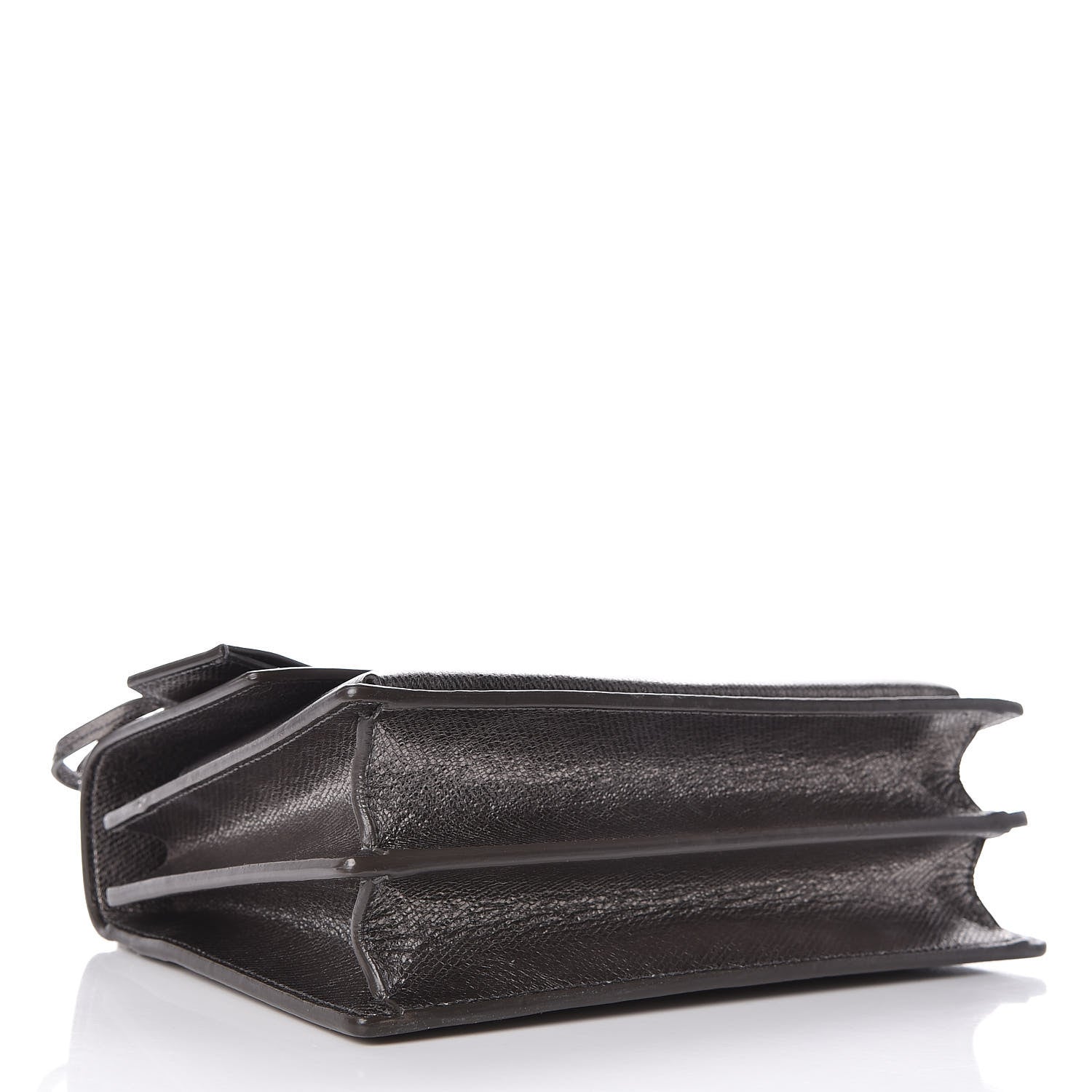 Saint Laurent Metallic Grained Calfskin Medium Monogram Sunset Dark Silver 4 of 12