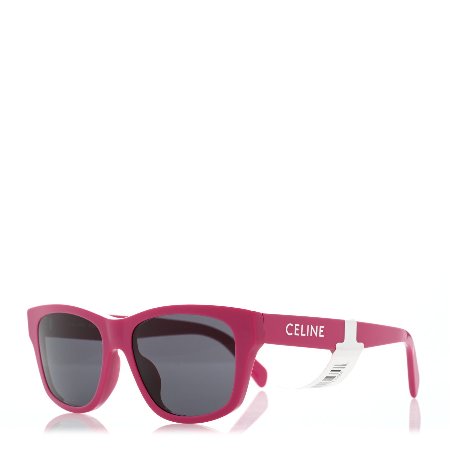 Acetate Square Sunglasses CL40249U Shiny Pink Smoke