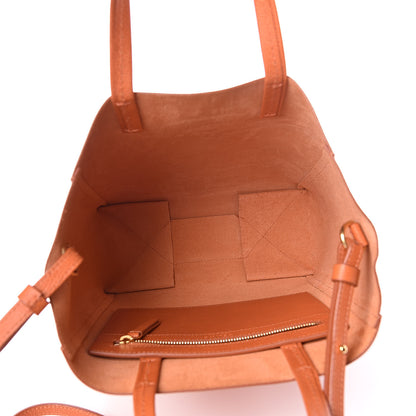 Celine Grained Calfskin Small Vertical Cabas Orange 5 of 11