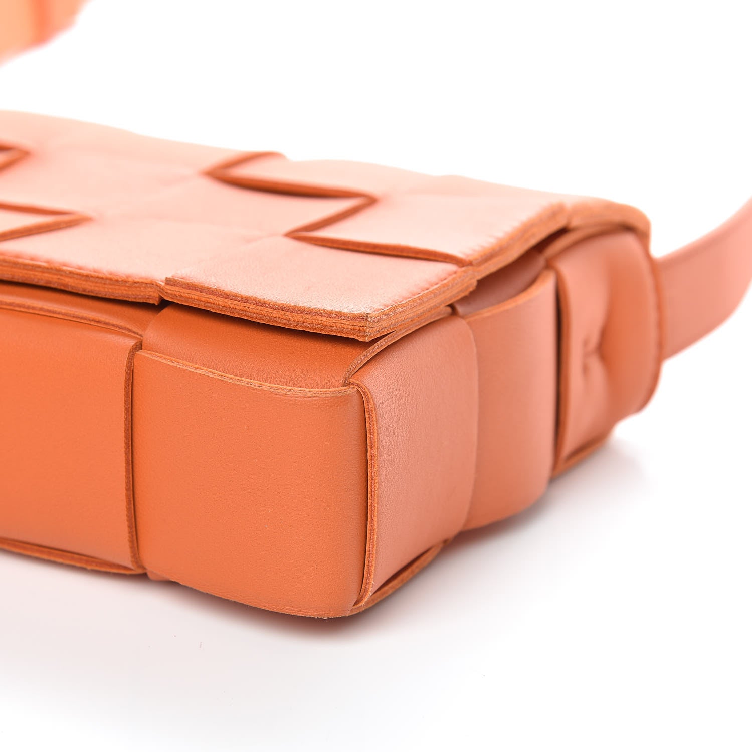 Bottega Veneta Nappa Maxi Intreccio Cassette Bag Burned Orange 9 of 10