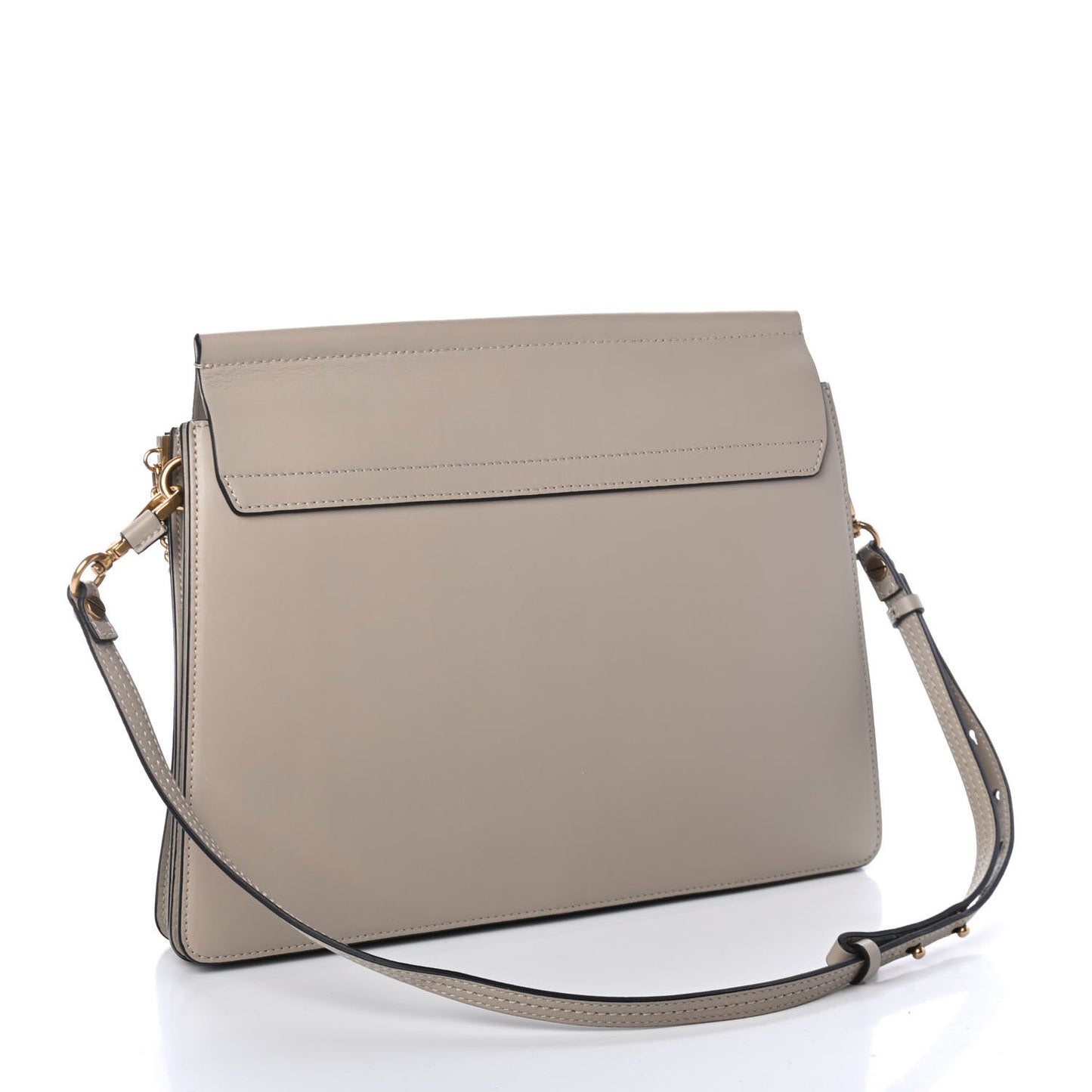 Suede Calfskin Striped Patchwork Medium Faye Shoulder Bag Grey Multicolor