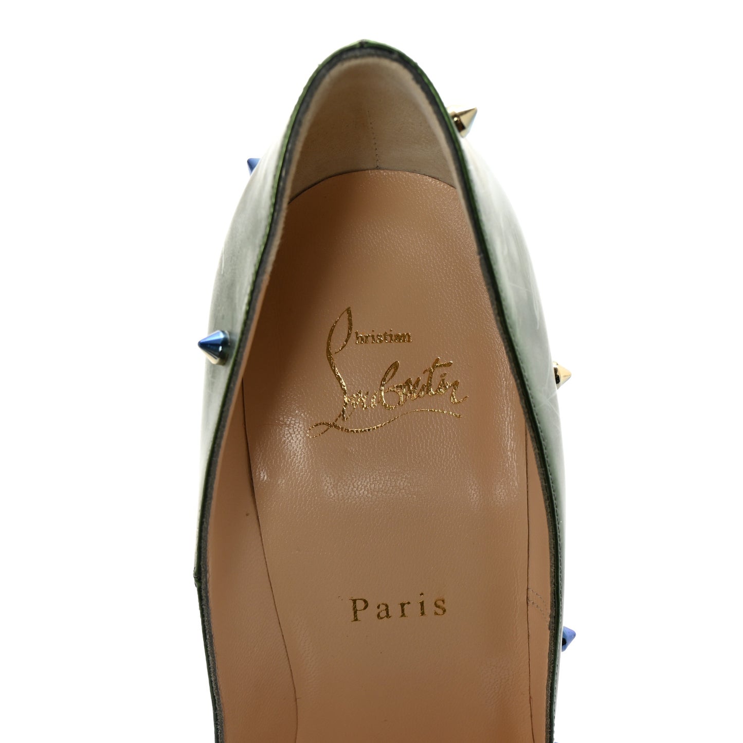 Patent Scarabe Degraspike 120 Pumps 40 Blue Green