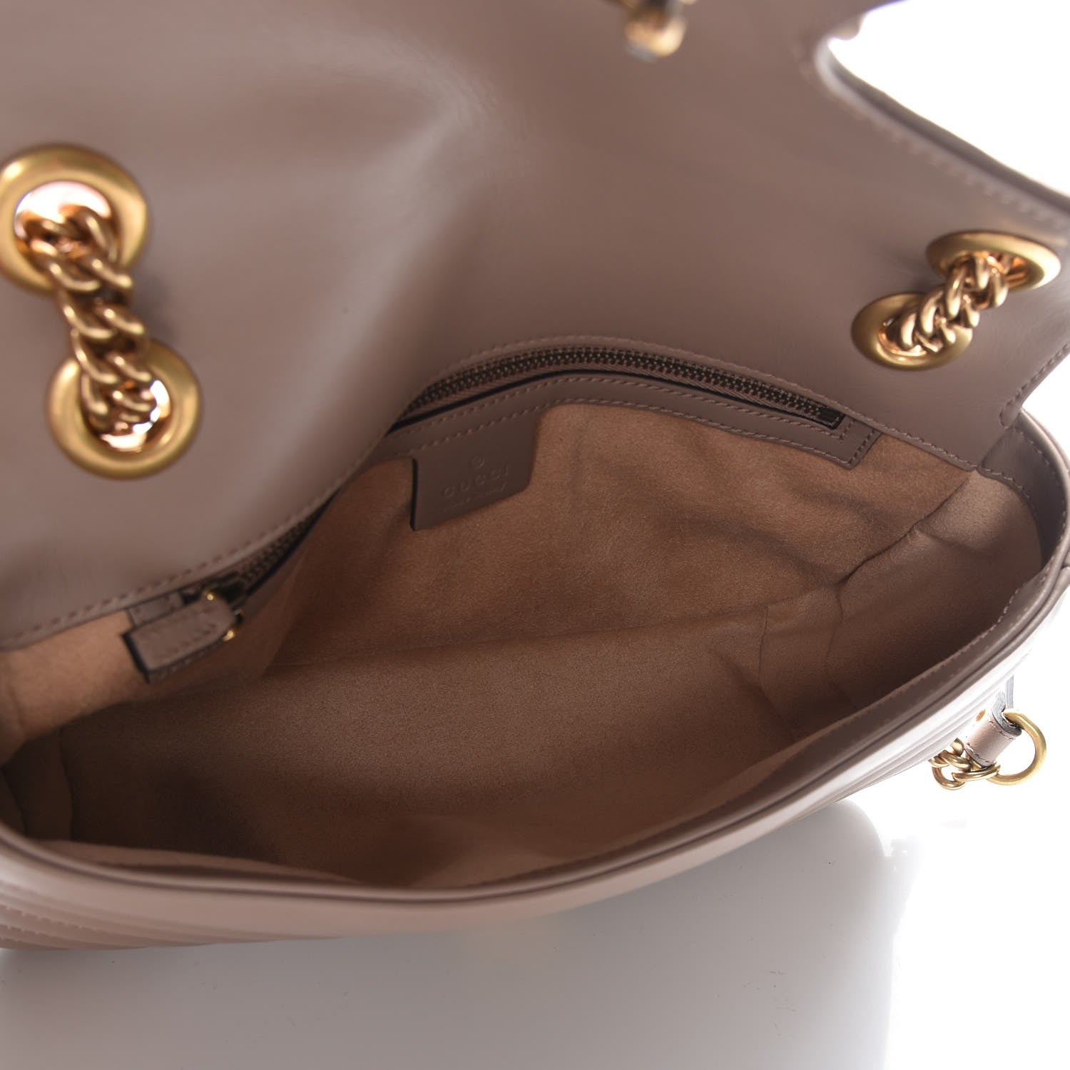 Gucci Calfskin Matelasse Small GG Marmont Shoulder Bag Porcelain Rose 5 of 7