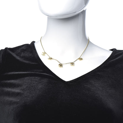 Chanel CC Chain Short Necklace Gold 2 of 5