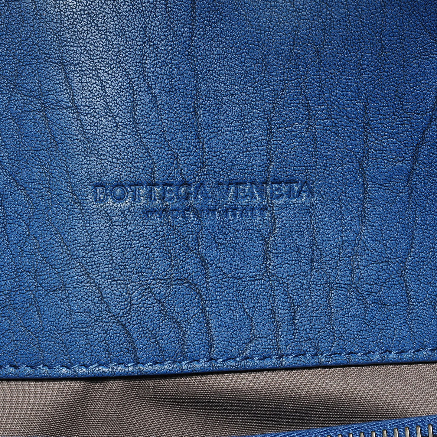 Nappa Intrecciato Ombre Briefcase Blue