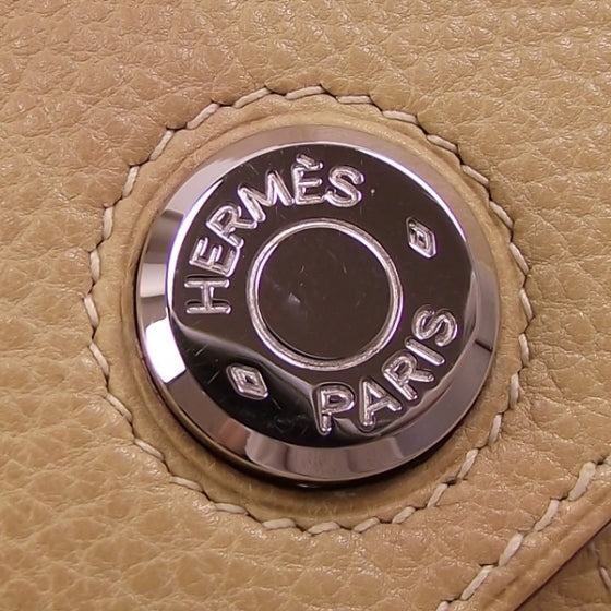 Hermes Evergrain Calfskin Dogon Wallet Biscuit 9 of 9