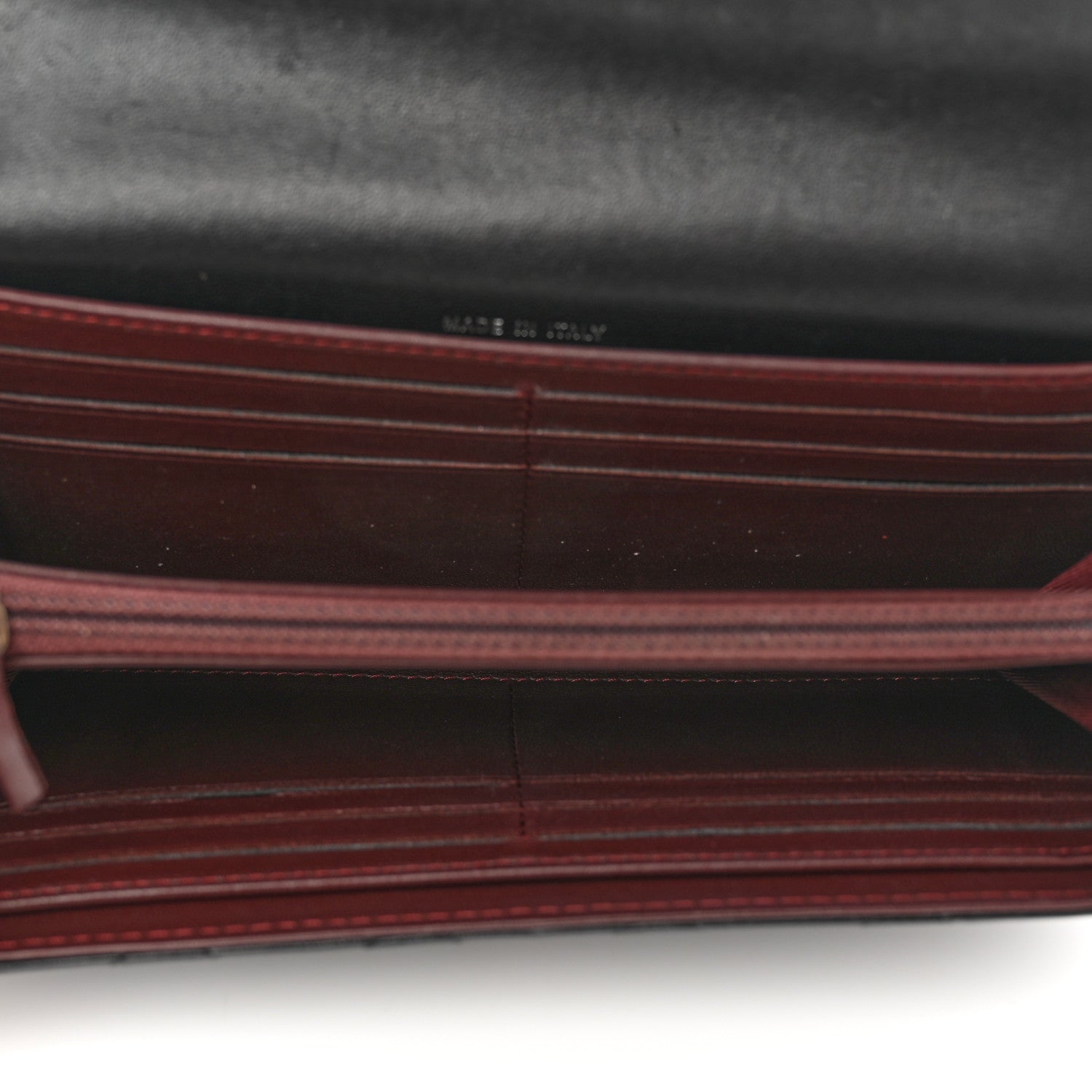 Chanel Lambskin Quilted Large Gusset Flap Wallet Black 5 of 11