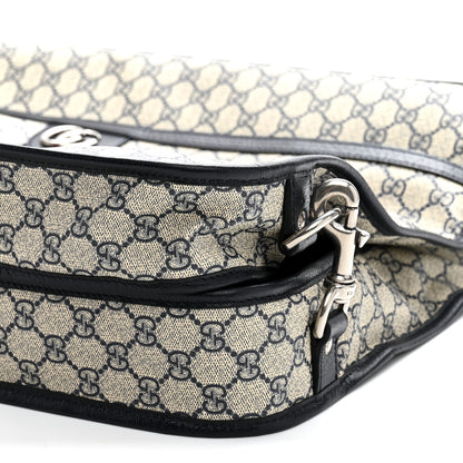 Gucci GG Supreme Monogram Web Savoy Garment Bag Beige Blue 9 of 10