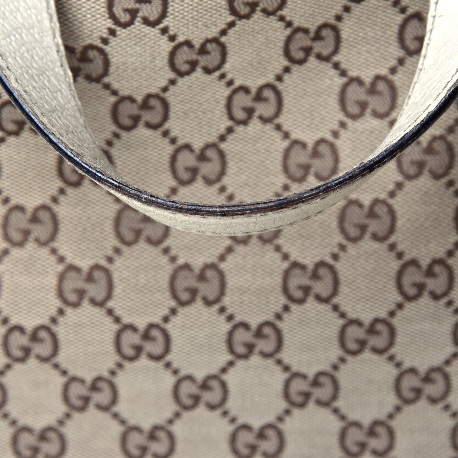 Gucci Monogram Bamboo Tote Off White 5 of 6