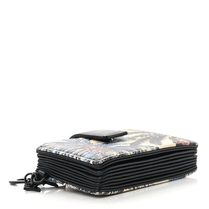 Christian Dior Calfskin Toile de Jouy Lady Dior 5-Gusset Card Holder Rouge Multicolor 4 of 9