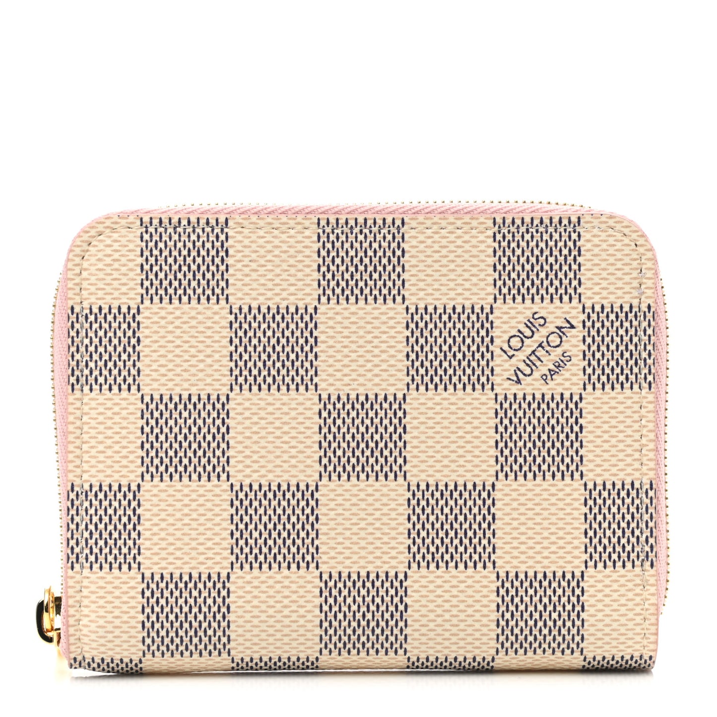 Damier Azur Zippy Coin Purse Rose Ballerine