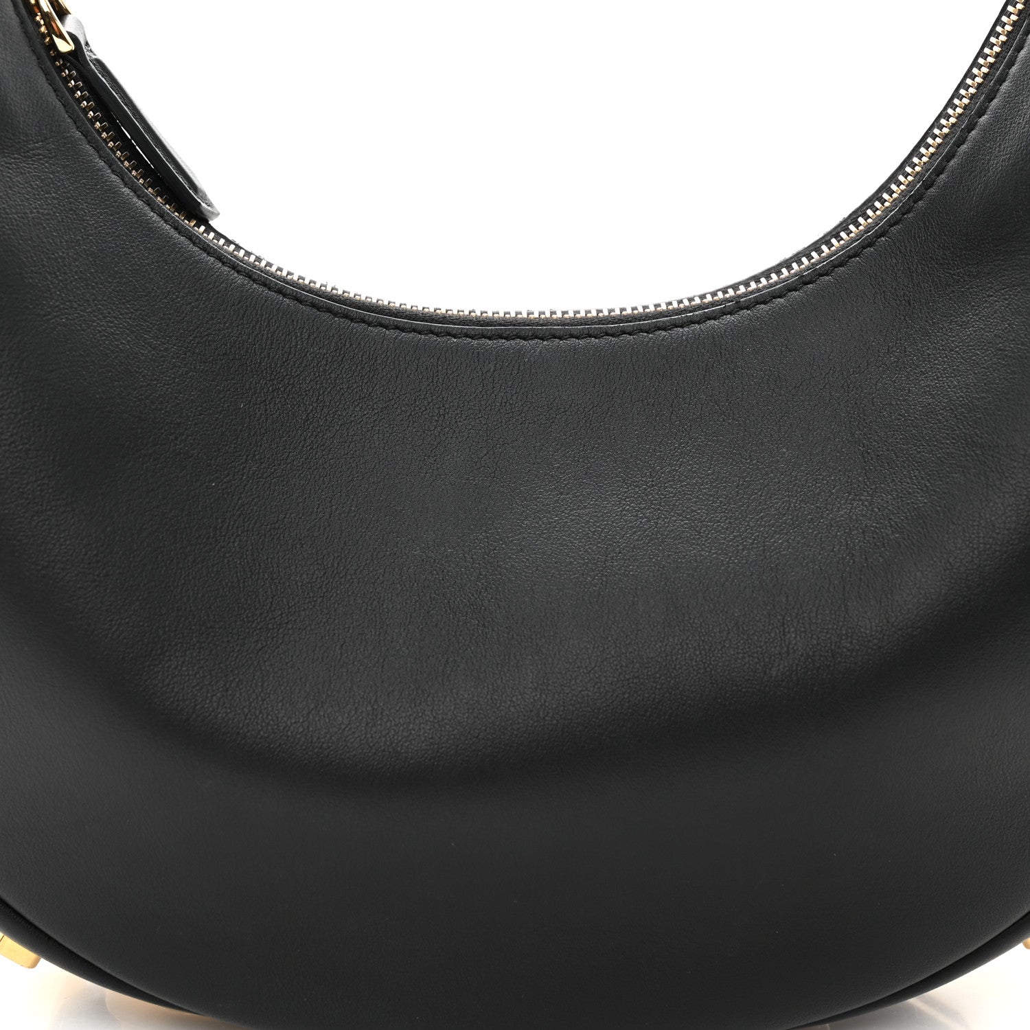 Fendi Vitello Grace Matte Small Fendigraphy Hobo Bag Black 5 of 10