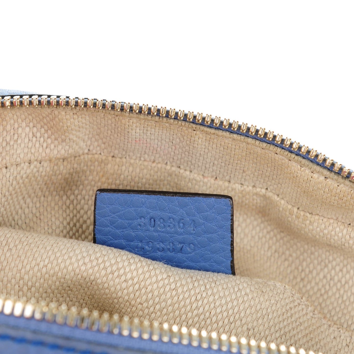 Pebbled Calfskin Small Soho Disco Bag Periwinkle