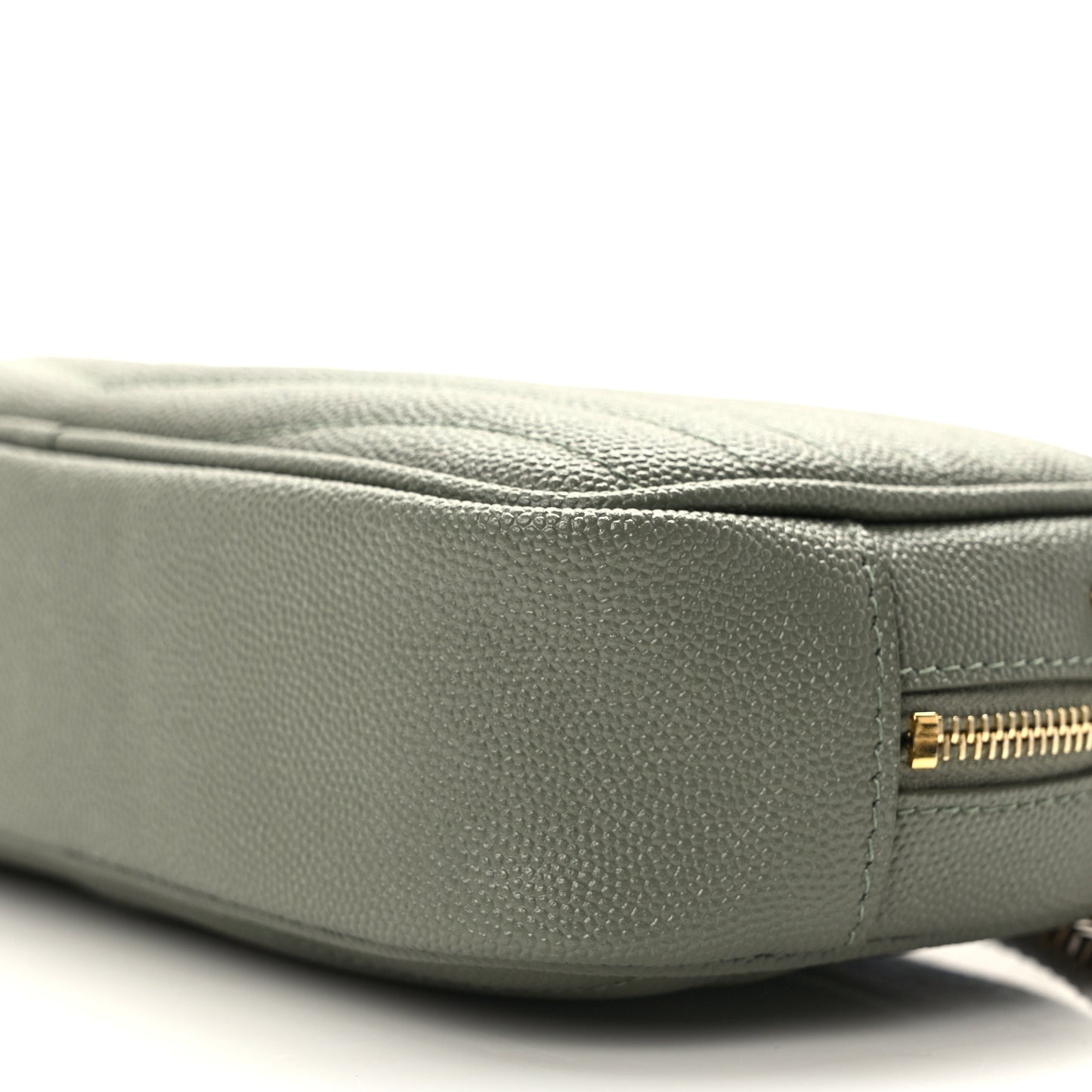 Grain De Poudre Matelasse Monogram Mini Lou Camera Bag Light Sage