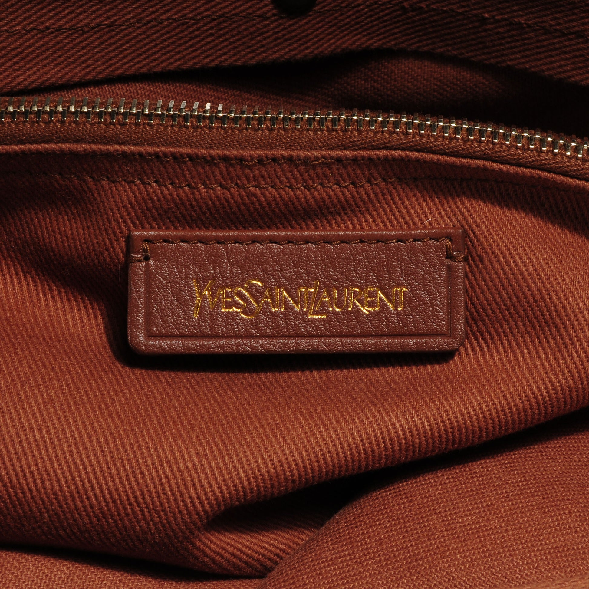 Saint Laurent Leather Canvas Medium Muse Two Cognac 6 of 7
