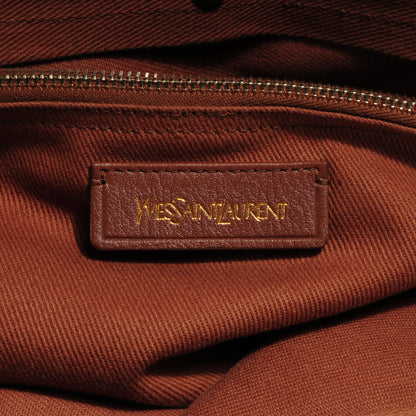 Saint Laurent Leather Canvas Medium Muse Two Cognac 6 of 7