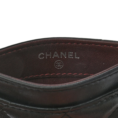 Chanel Lambskin Quilted Card Holder Black 5 of 7