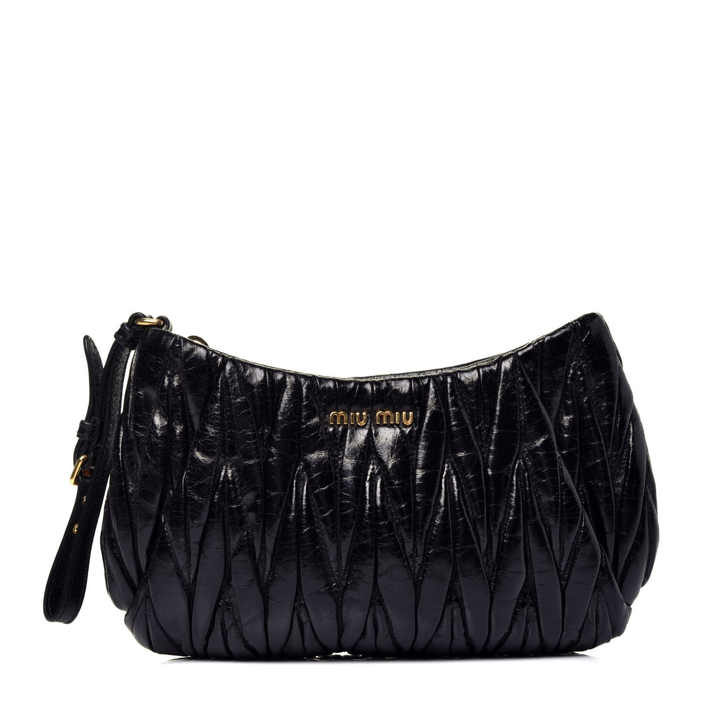 Matelasse Lux Wristlet Clutch Black