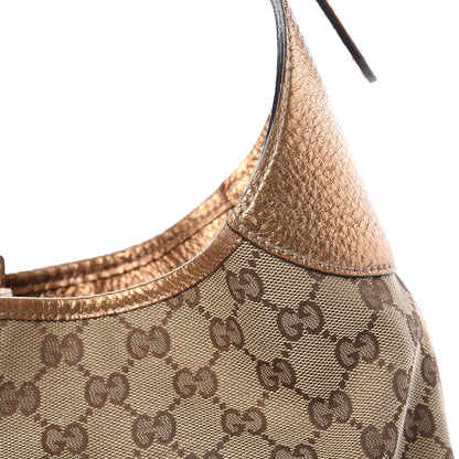 Gucci Monogram Punch Hobo Gold 10 of 11