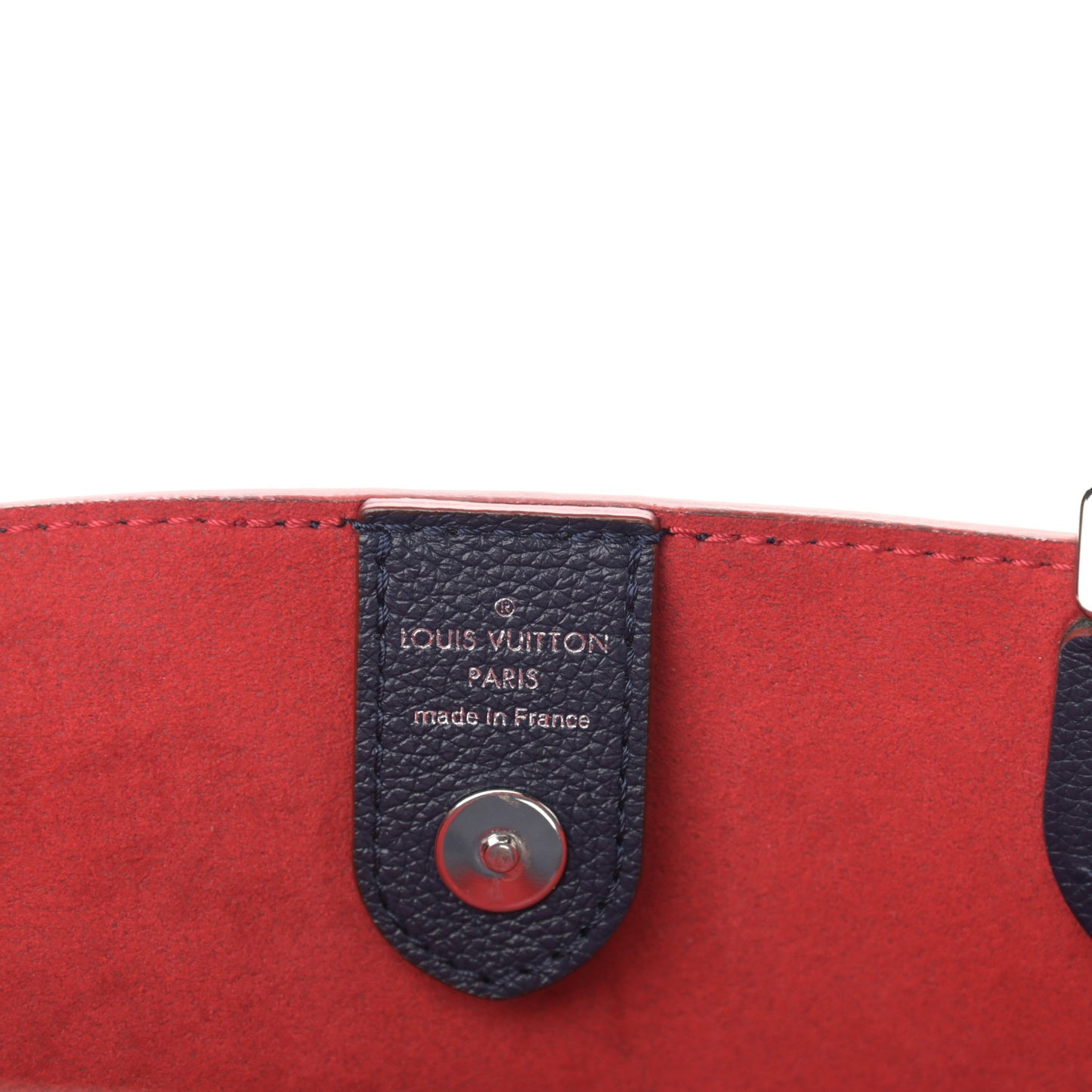 Calfskin Lockmeto Marine Rouge