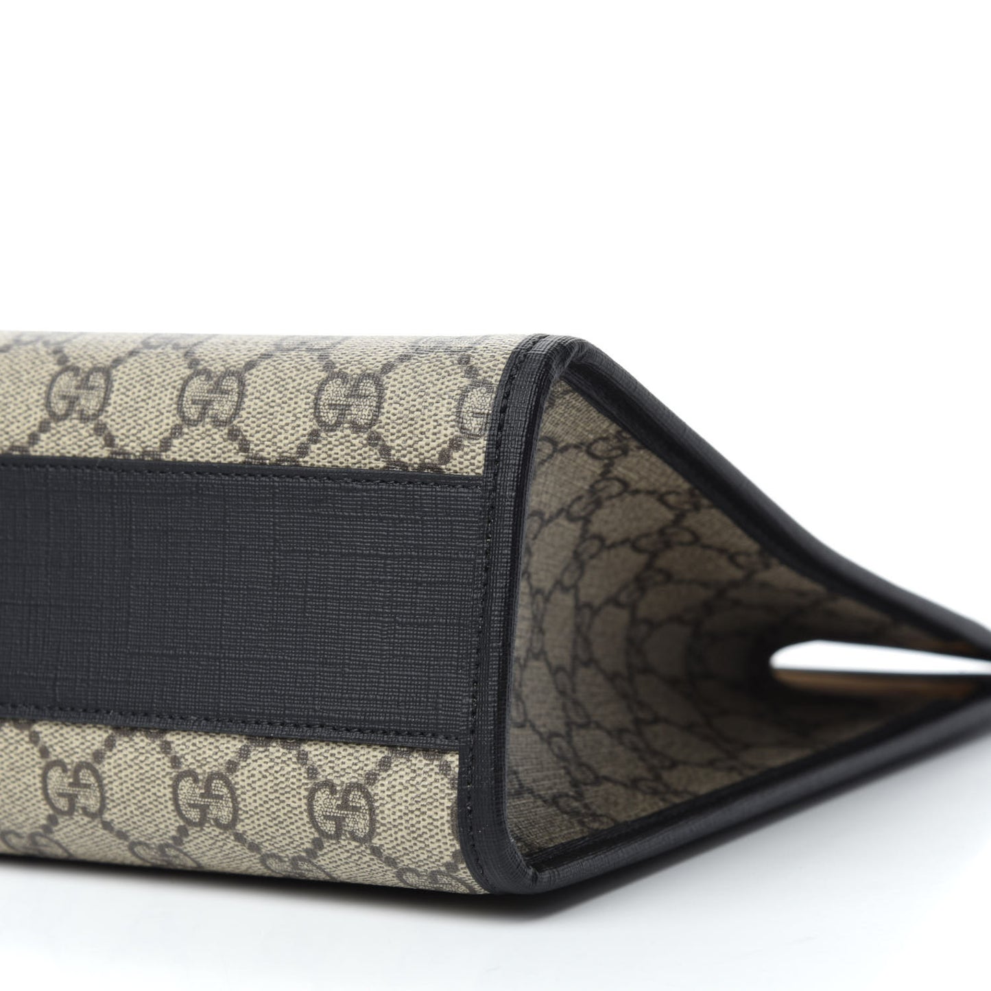 GG Supreme Monogram Childrens Chick Tote Black